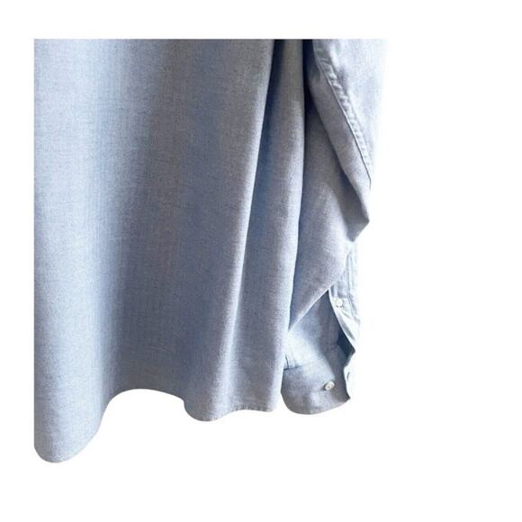 UNTUCKit Men’s Librando Long Sleeve Shirt XXL Textured Stitch Blue Collar Preppy - Picture 4 of 9